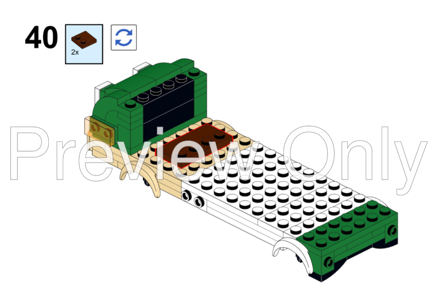 LEGO MOC-231531 Mario Kart World Yoshi's Food Truck by Scott Makes