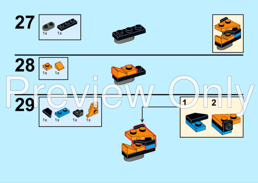 LEGO MOC-232388 77238 Lamborghini Aventador SVJ [Openable Scissor