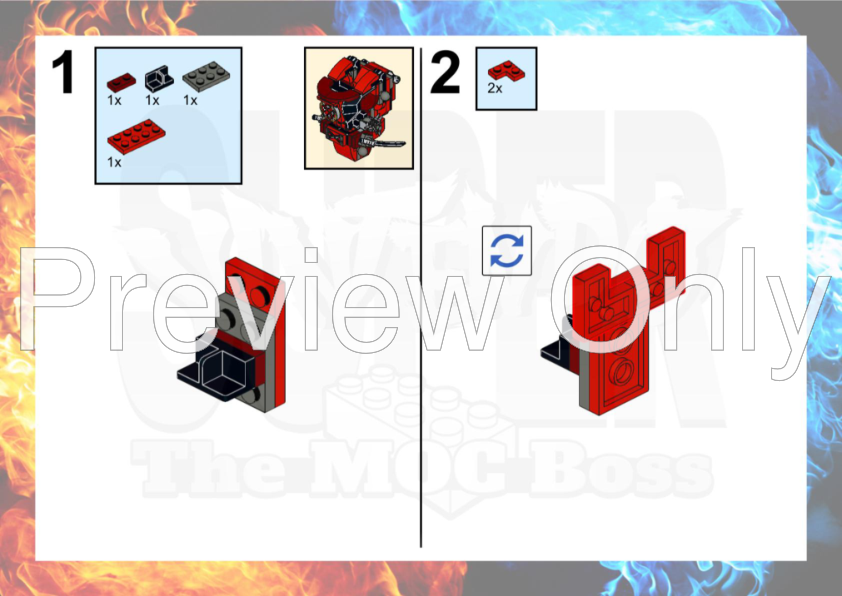 LEGO MOC-232480 Deadpool Mech Armor by Vintend0 | Rebrickable - Build ...
