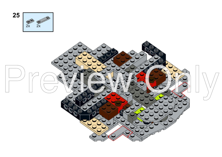 LEGO MOC Millennium-Falcon 75375 Midi-Scale by CreationCaravan