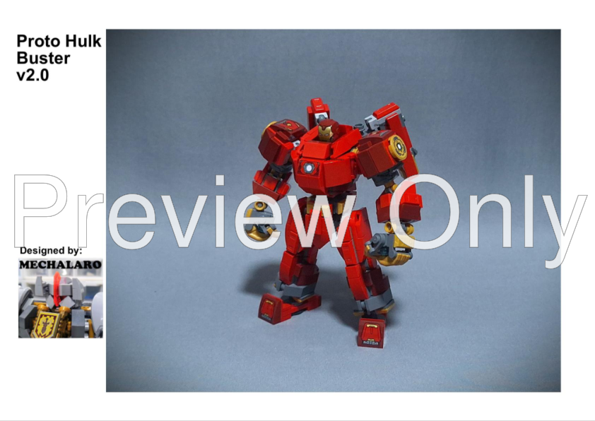 LEGO MOC-233965 Proto Hulk Buster v2.0 by Mechalaro | Rebrickable ...