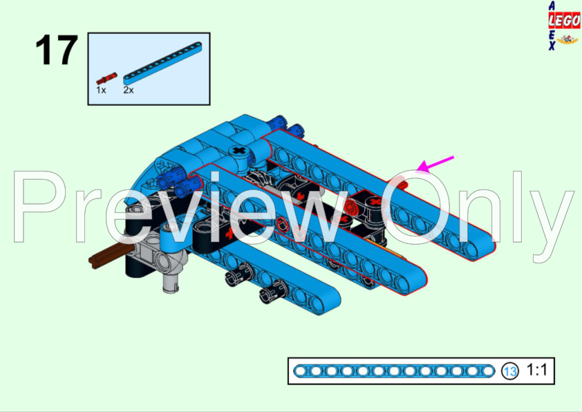 LEGO MOC-234273 Telehandler 42217 Alternate Build by ErikGS