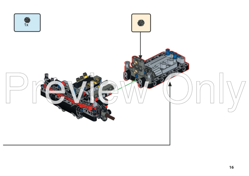 LEGO MOC-234447 42213 Ford Bronco SUV RC MOD for Power Function