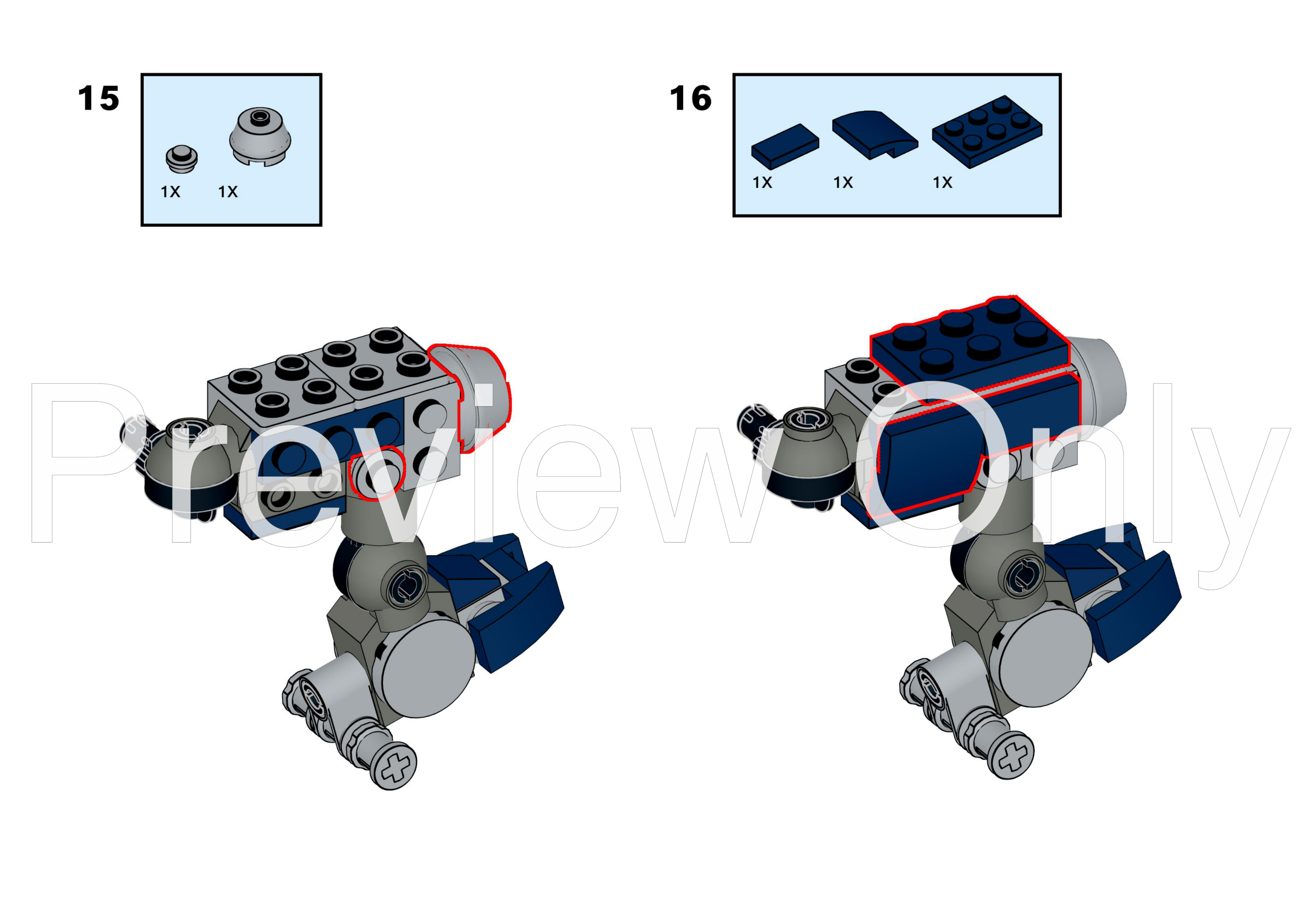 LEGO MOC D.Va Mech Ocean Blue Skin - Custom Design by Lioncity Mocs ...