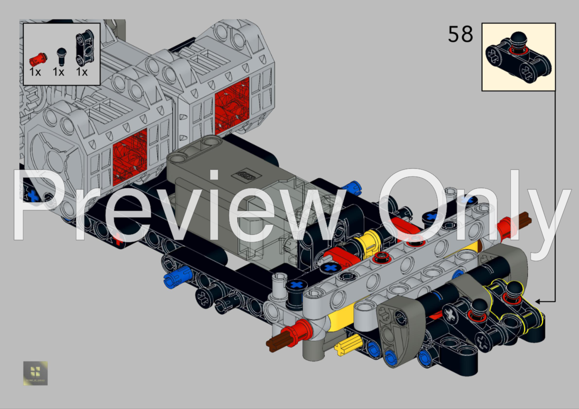LEGO MOC-235940 42205 2 BW Motor MOD-ZR1 by TECHNIC_RC_GARAGE