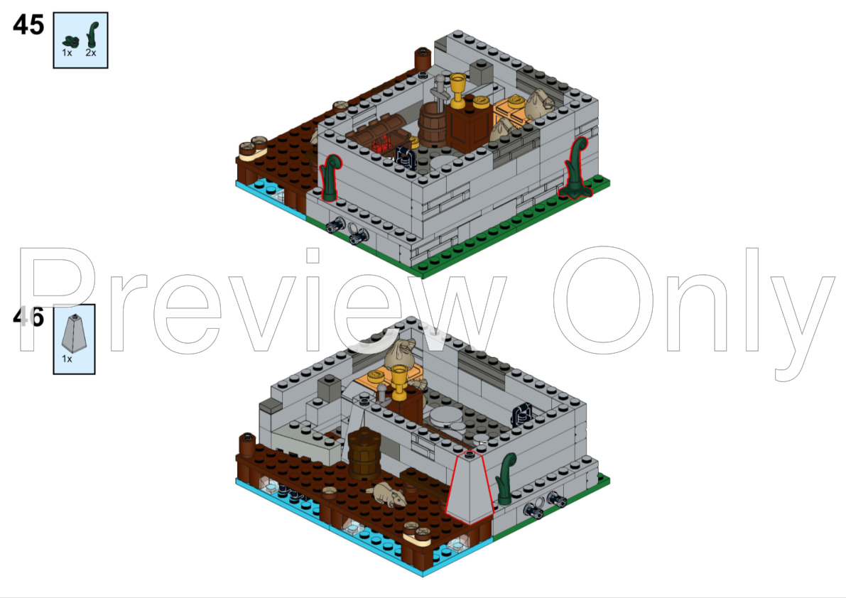 LEGO MOC Seaside Market Smuggler's Nest by BricksBite