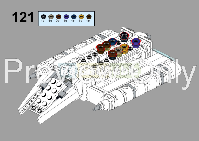 LEGO MOC-237288 Midi-Scale Lambda-Class T-4a Imperial Shuttle by