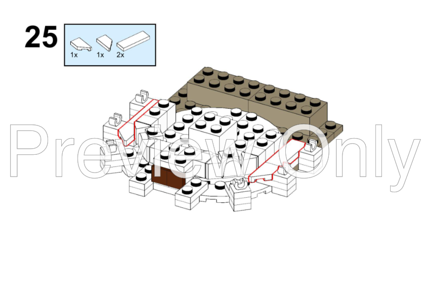 LEGO MOC LOTR - The White City (microscale) - Map of Middle-Earth by ...
