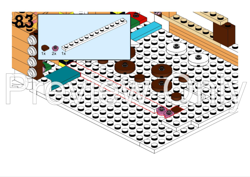 LEGO MOC-238861 Gingerbread Castle Alternate build of 2x40809 by
