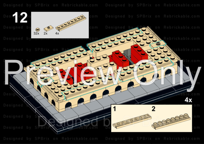 LEGO MOC-239057 New York Life Building 1:800 Scale by SPBrix ...