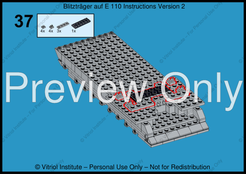 LEGO MOC Blitzträger auf E 110 – Custom LEGO® MOC by