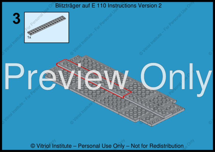 LEGO MOC Blitzträger auf E 110 – Custom LEGO® MOC by