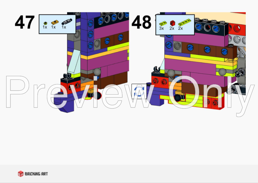 LEGO MOC-240114 Eva 01 head - Evangelion by Bricking_art
