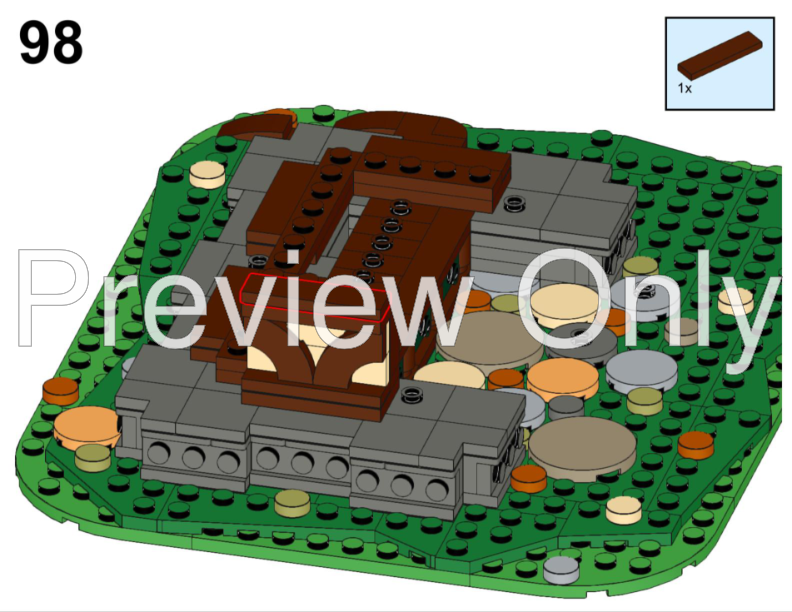 Set Di Blocchi MOC Village 21343, 587 Pezzi, Modello Architettura Casa, Compatibile Lego