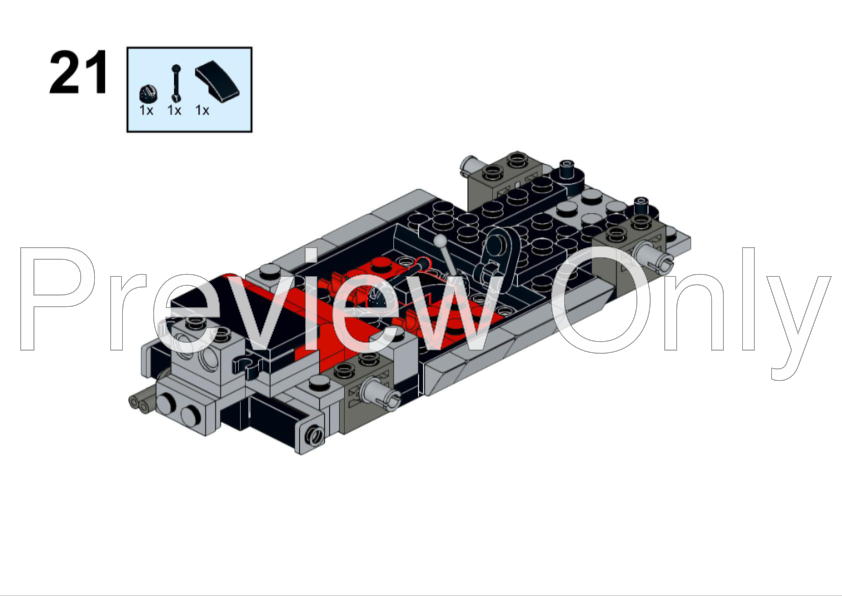 LEGO MOC-242072 Nissan Skyline 2000 GT-R, also known as Kenmeri GT