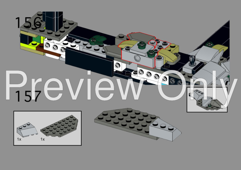 LEGO MOC-242351 King Ghidorah Fossil (76968 Alternate Build) by