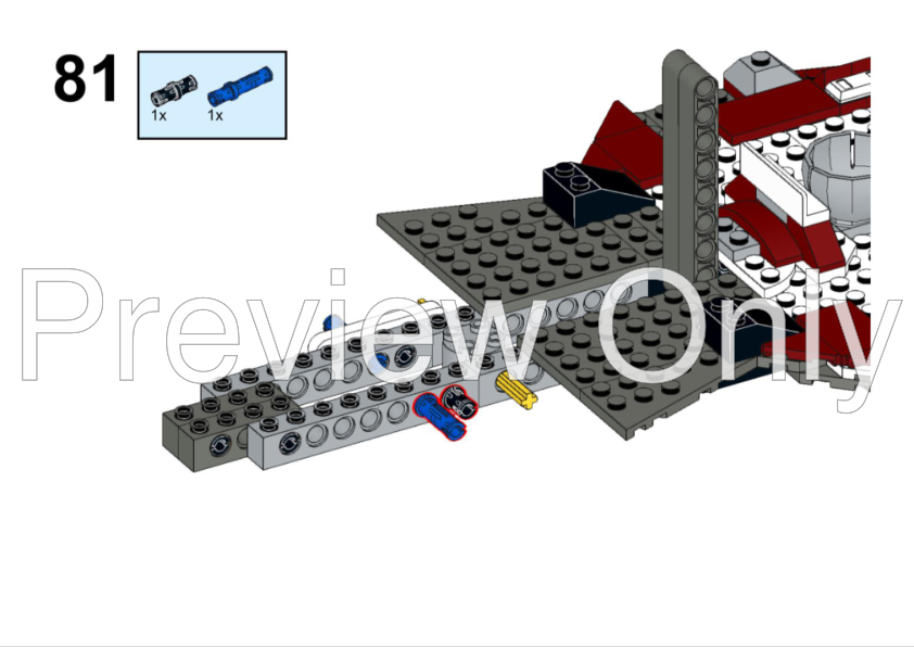 LEGO MOC Coruscant Guard Venator - Playset - 75362 + 75354