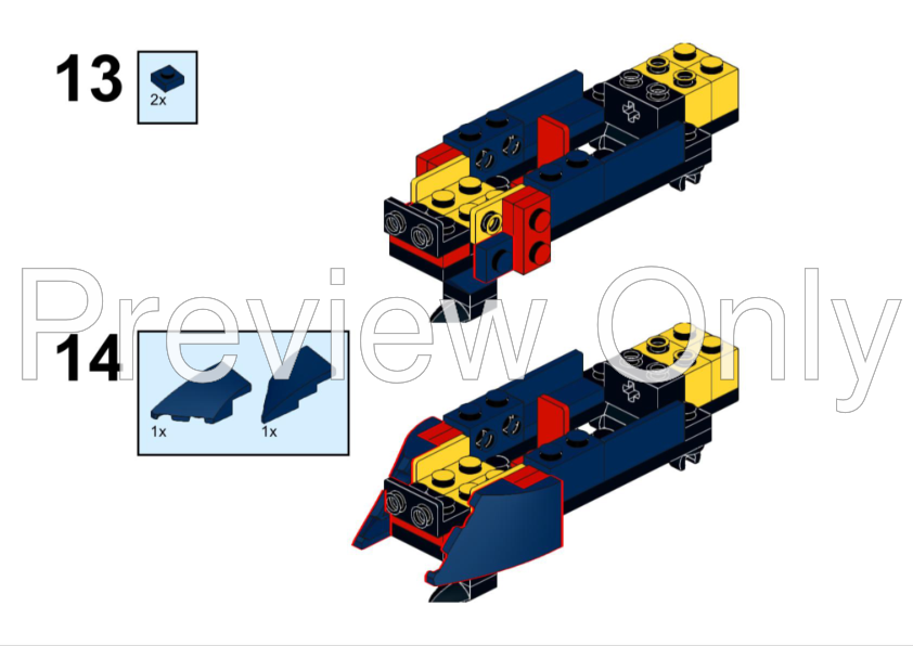 Oracle Red Bull Racing Color LEGO MOC-244470 F1 Starship Collection - Red Bull by BRICKCycling ...