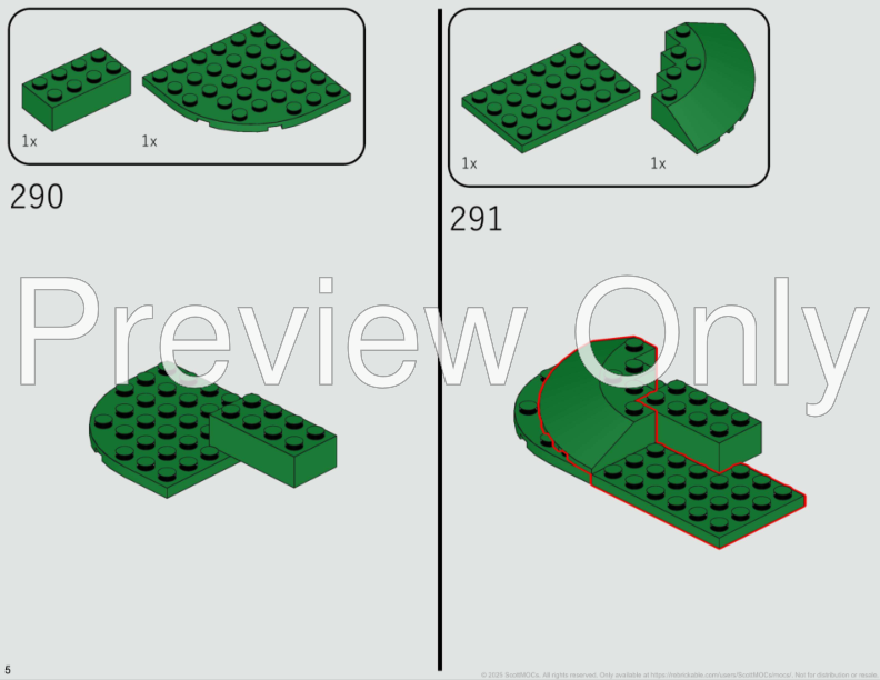専用ページ LEGO MOC-247008 Lion Knights' Bridge Castle - 10305 Alternative by