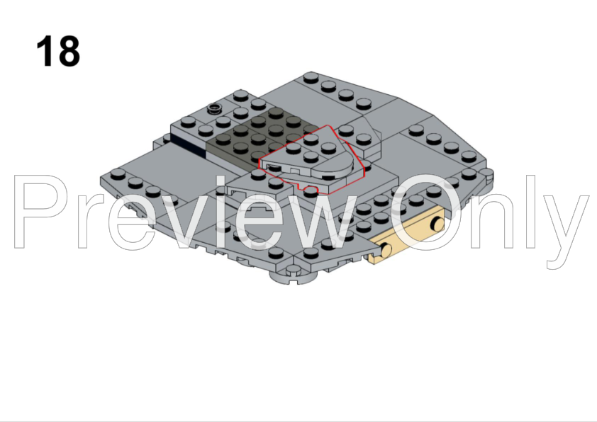 LEGO MOC-247699 Enterprise NX-01 Midi Scale - Alternate Build of