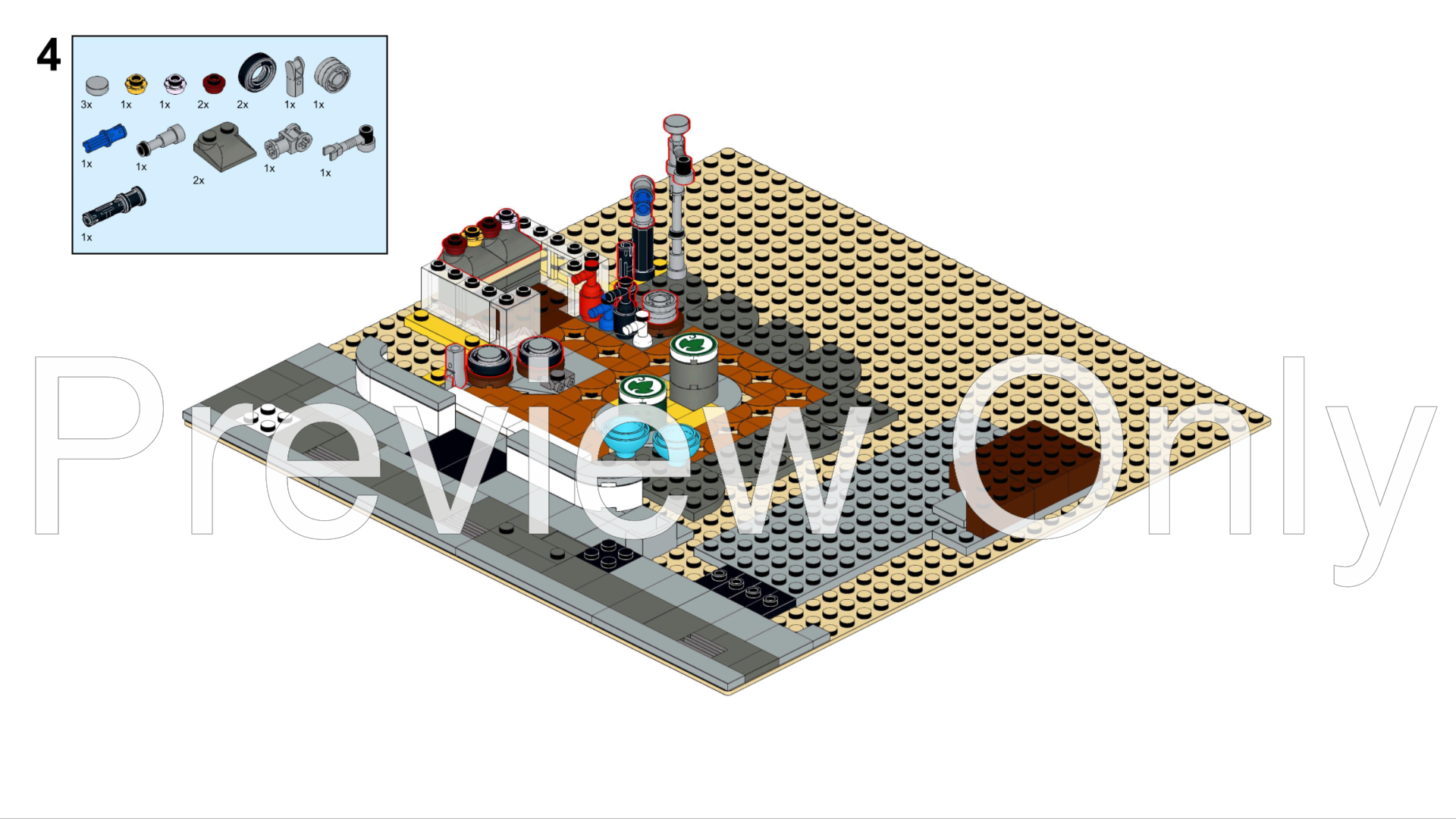 LEGO MOC AutoMoto Parts & Accessories (10264 Corner Garage Alternate