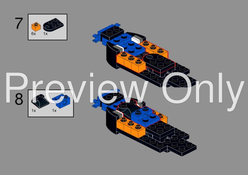 LEGO MOC-249255 Mclaren Xwing (77251 Alternate Build) by nopingrid