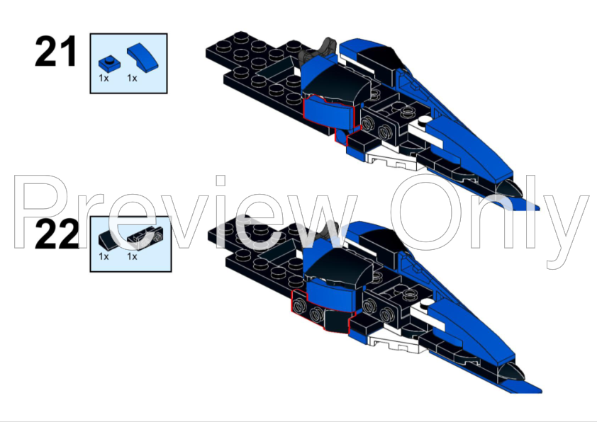 LEGO MOC-249374 F1 Starship Collection - Visa Cash App RB XWing by