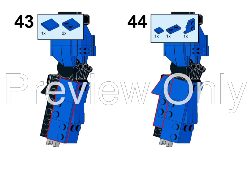 LEGO MOC-252107 Space Marine Ultramarines Intercessor by ...