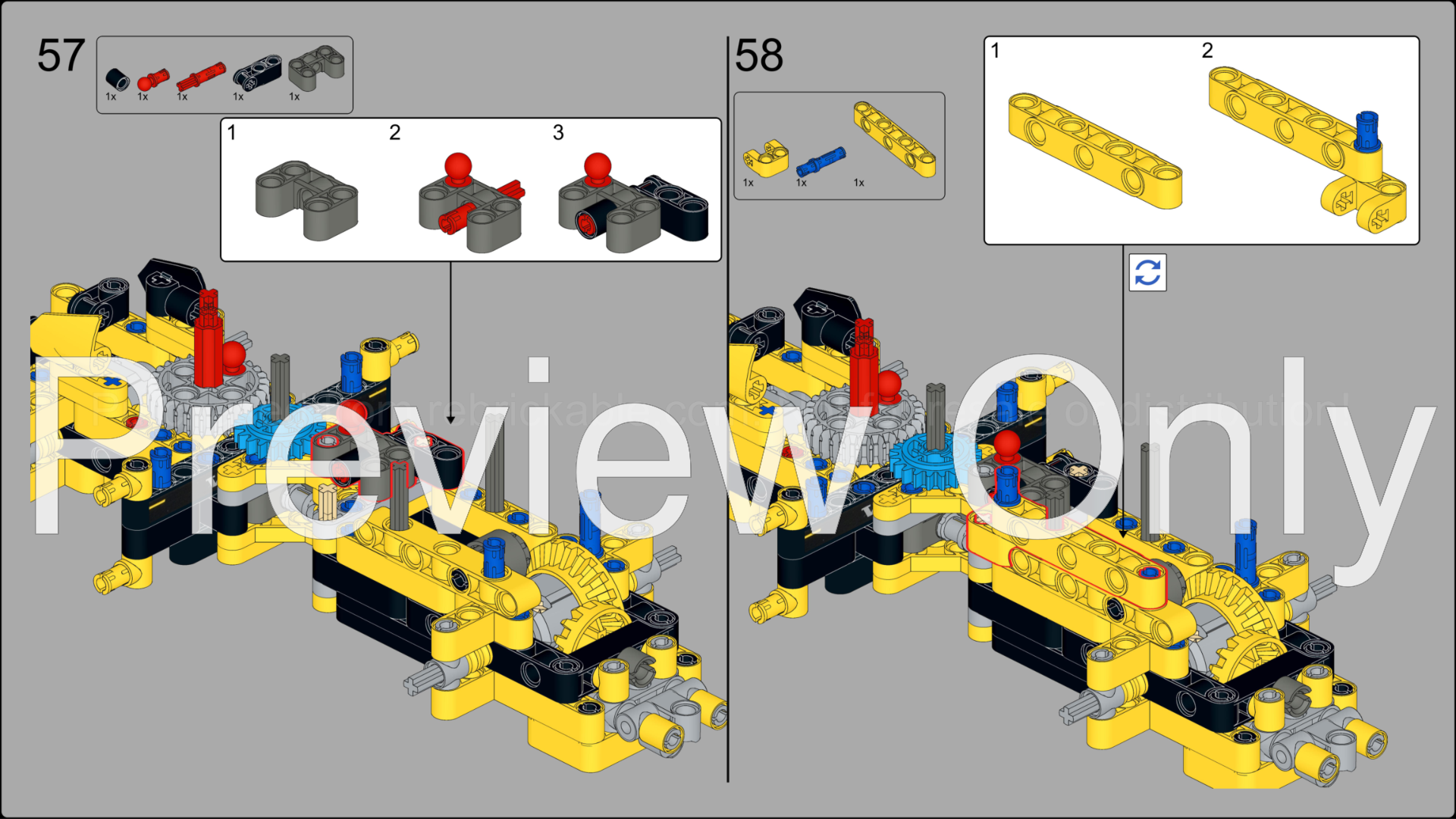 LEGO MOC-252171 42209 Cat Challenger MT 975E with harrow by