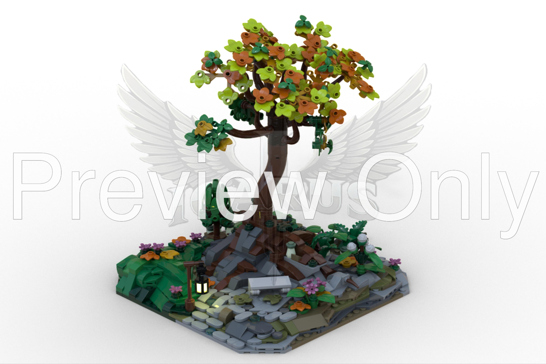 LEGO MOC-252370 Rivendell - MILS, a quiet place with a lonely tree by ...