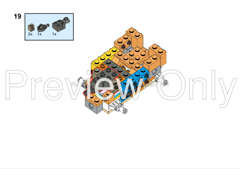 トップス brickz on brickz MUD ihaveservereed LEGO MOC-254293 Bidoof 72151 Alternate Build by CreationCaravan