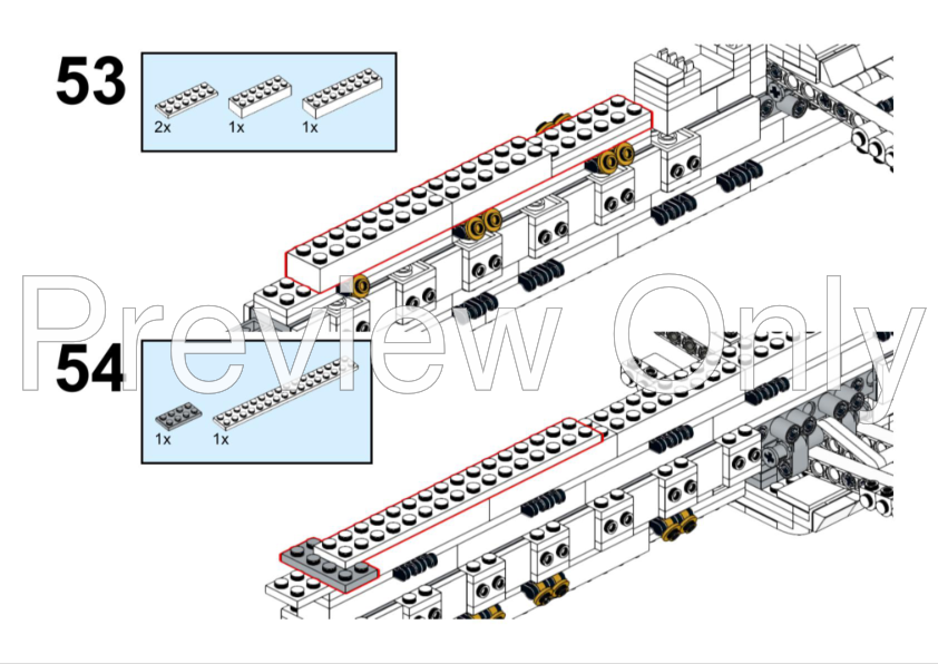 LEGO MOC-258618 Boeing 777-300ER - Qatar Airways Livery (1:100) by