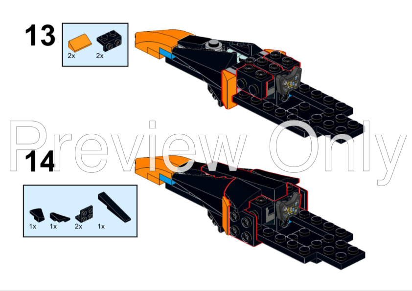 LEGO MOC-259650 F1 Starship Collection - The 2023 McLaren Xwing by LEGO MOC-259650 F1 Starship Collection - The 2023 McLaren Xwing by