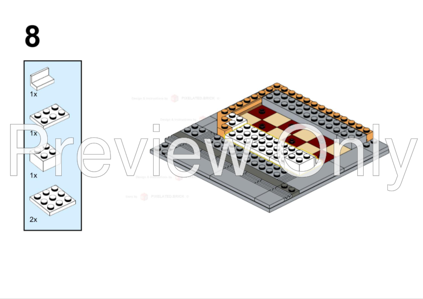 LEGO MOC-259655 City bread and coffee corner shop by Pixelated