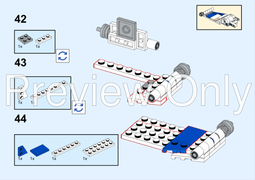 LEGO MOC-263990 Red Five T65b Starfighter (3.0 Update) by