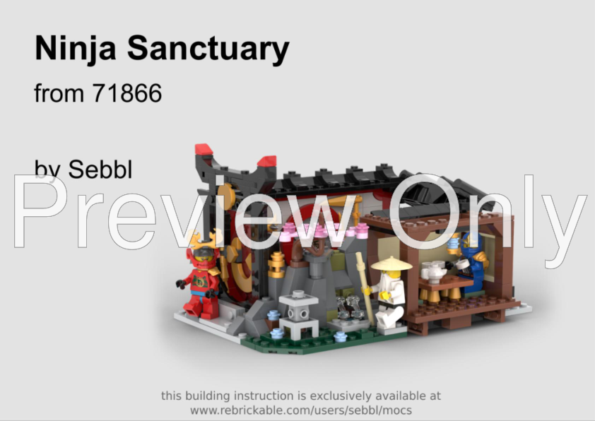 マココページ LEGO MOC-264426 71866: Ninja Sanctuary - Forge, Dojo, Tea Garden