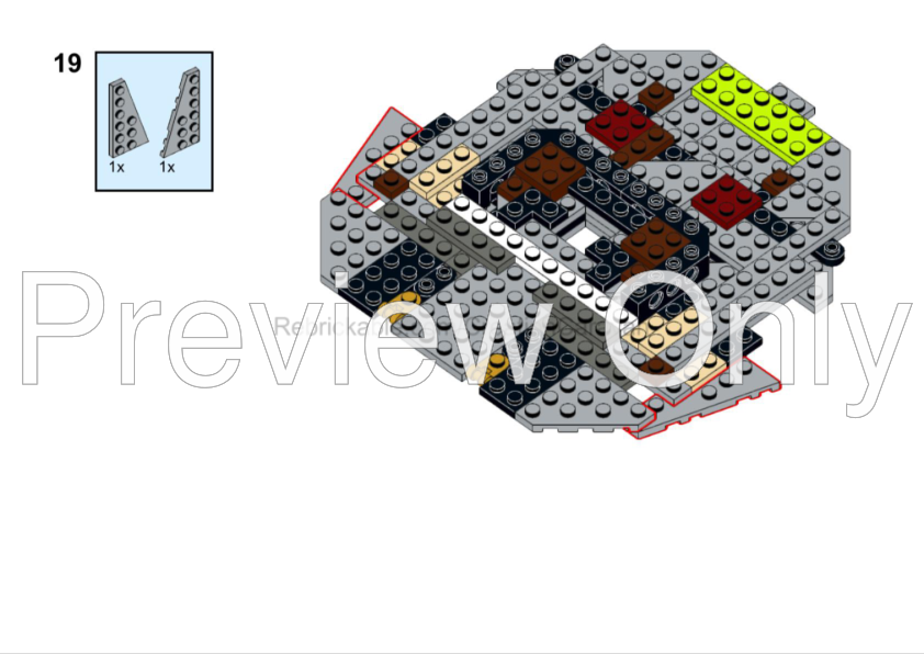 LEGO MOC-265697 USS Defiant NX-74205 Midi-Scale by CreationCaravan