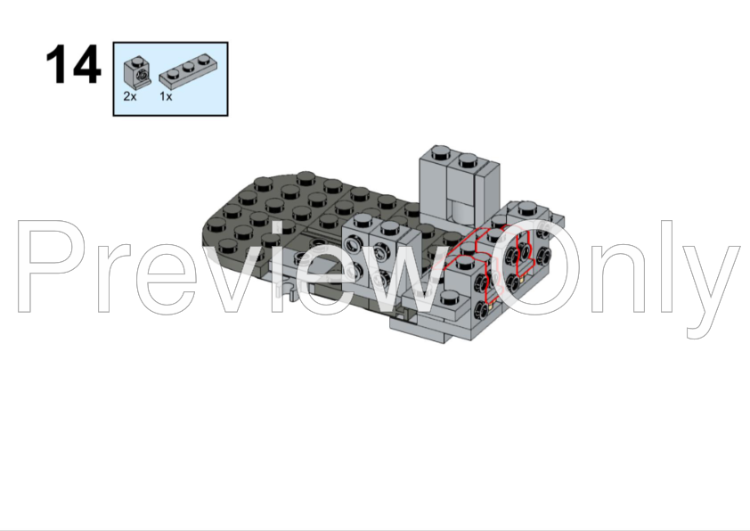 LEGO MOC-266981 £3 - Minifigure Scale Anzellan Starship inspired