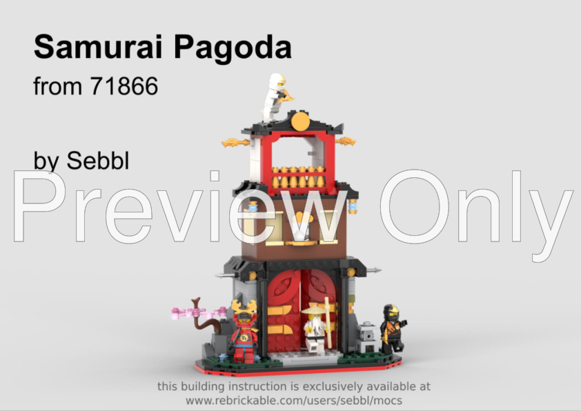 LEGO MOC-267444 71866: Samurai Pagoda by sebbl | Rebrickable