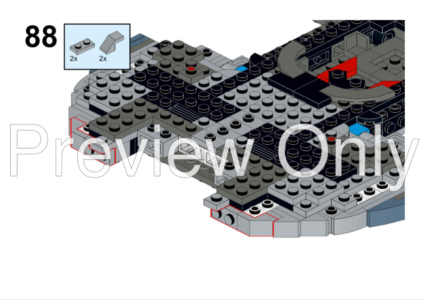LEGO MOC-268565 Trek: U.S.S. Defiant NX-74205 with Stand by