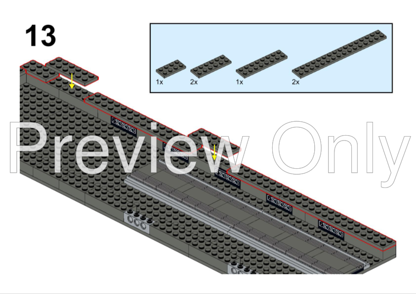 LEGO MOC-278856 Underground Train Station - 76321 & 10132 Modification ...