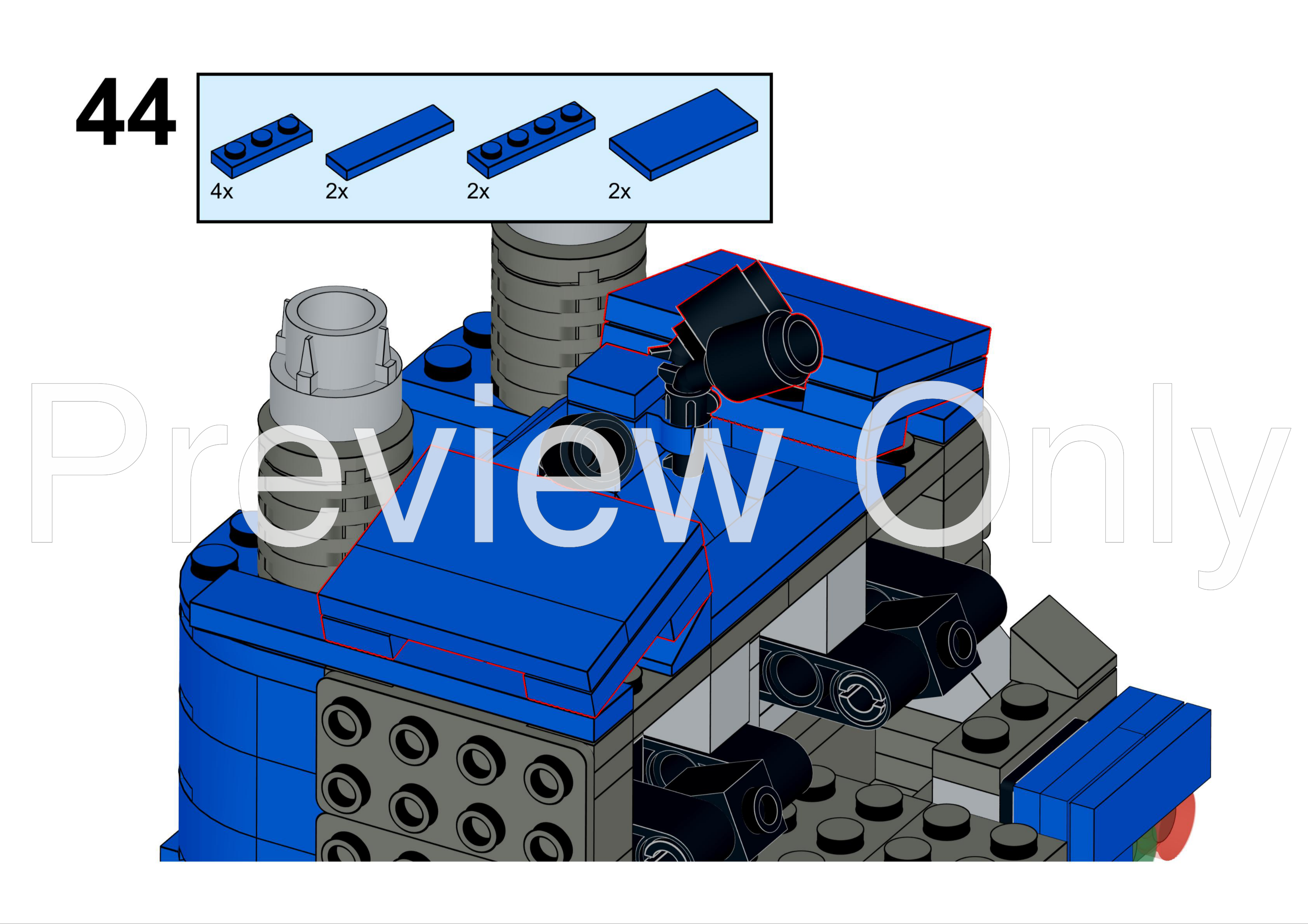 LEGO MOC Ultramarine Dreadnought by Dave. | Rebrickable - Build with LEGO