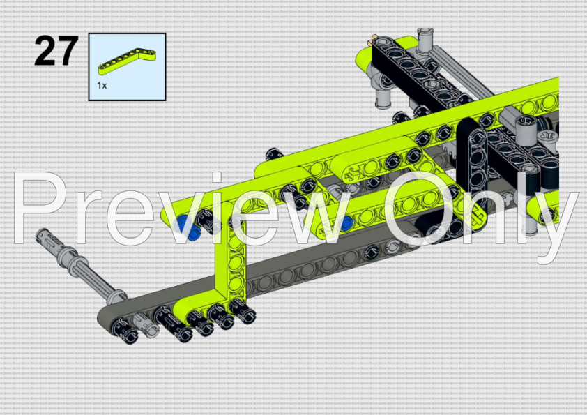 LEGO MOC-32766 8649 C-Model: LIME MACHINE Formula Racer by