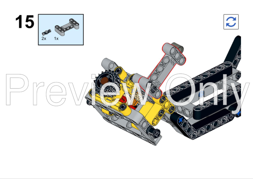 LEGO MOC-33110 42094 Alternate - Front loader Brutalis by tgbdz