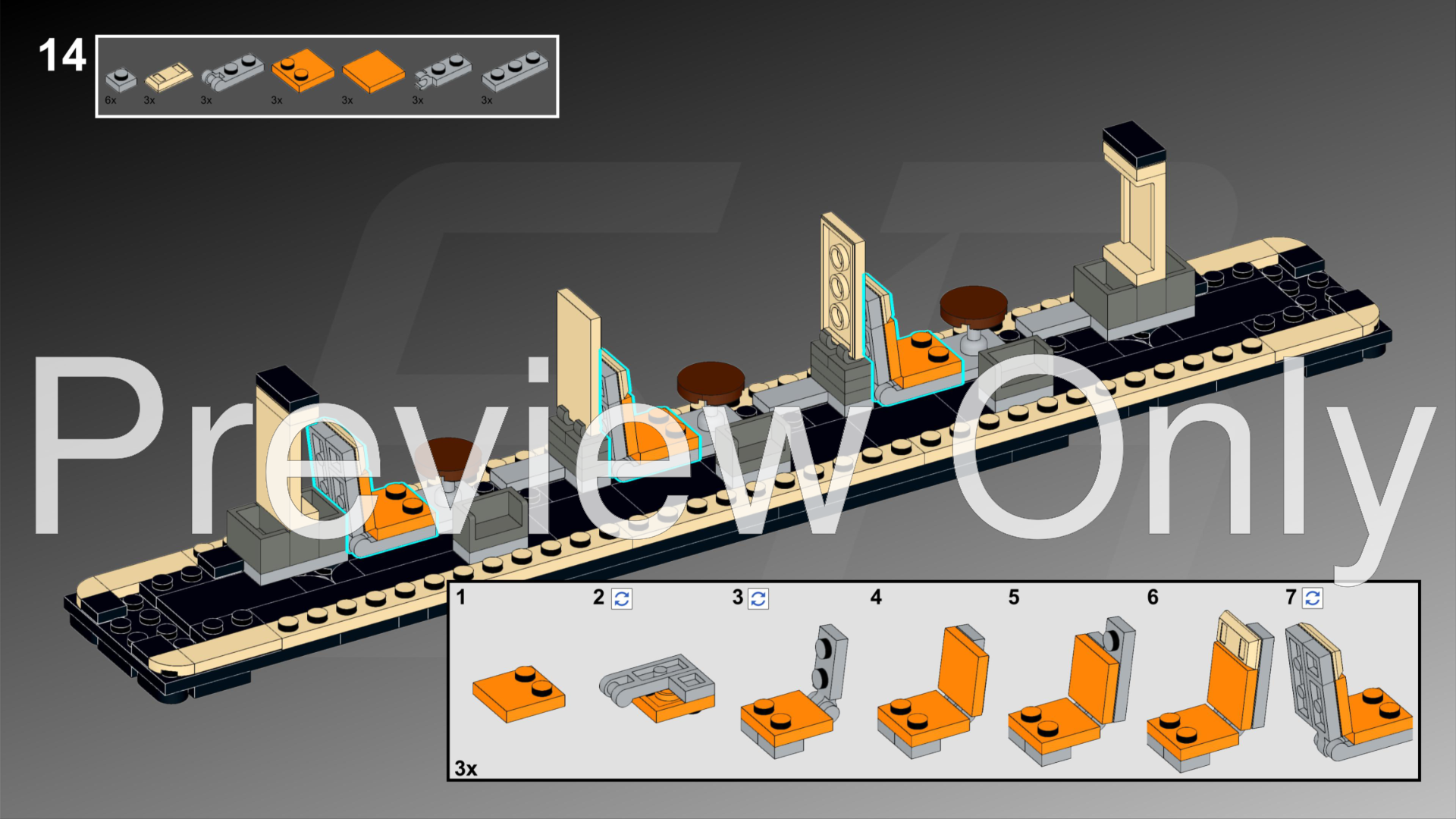 LEGO MOC Rheingold 1st Class passenger wagon by NeoSephiroth