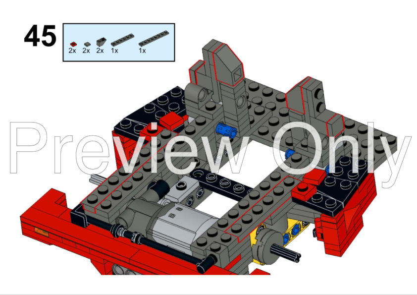 LEGO MOC 10248 Ferrari F40 RC Conversion by Cyrix | Rebrickable - Build