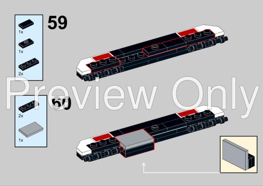 LEGO MOC-37038 Lead Dry Van (Box) Semitrailer for 42078 (Slider