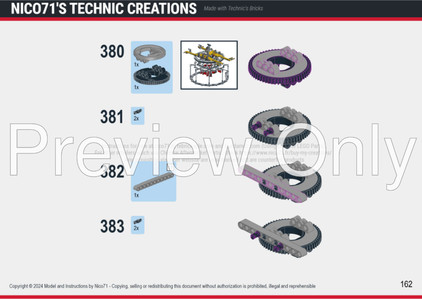 LEGO MOC Kumihimo Braiding Machine by Nico71 | Rebrickable - Build