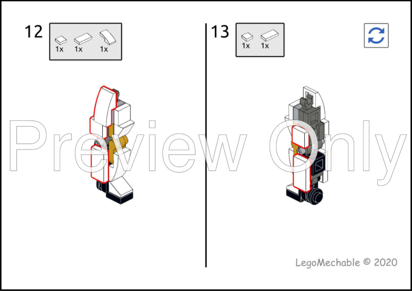 LEGO MOC LMM Frame - Lancelot by LegoMechable | Rebrickable - Build ...