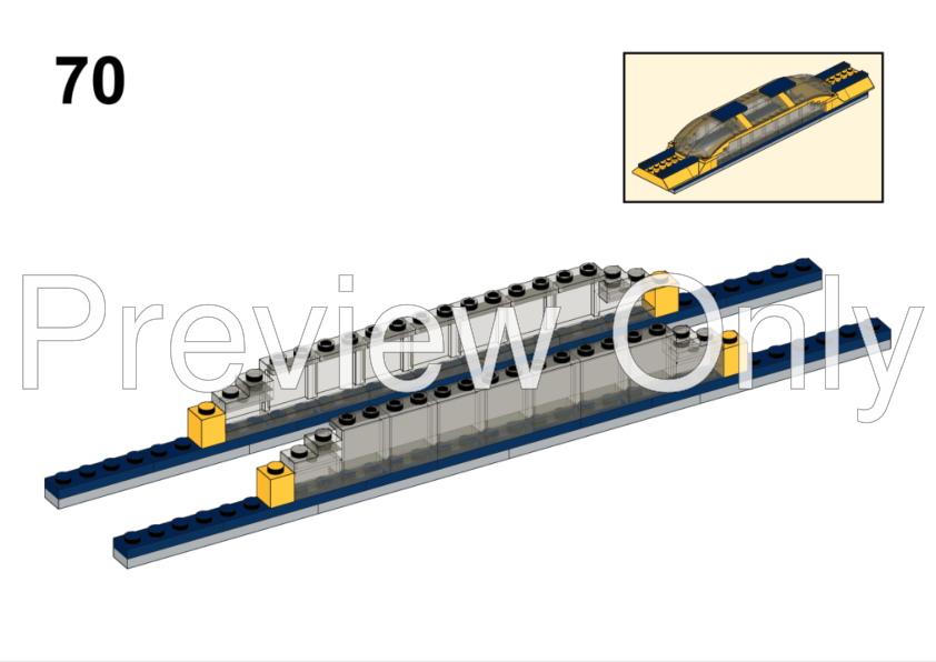 LEGO MOC 60197-inspired commuter train (8-wide/1:48 scale) by dsd